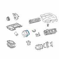 OEM 1999 Lexus GS400 Gasket, Timing Belt Cover, NO.1 Diagram - 11328-50040