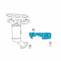 OEM Chrysler Town & Country Shield-Exhaust Manifold Diagram - 4892164AB