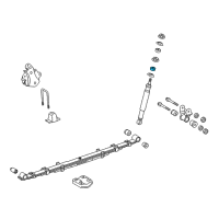 OEM 2012 Toyota Tacoma Shock Lower Bushing Diagram - 90540-A0004