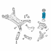 OEM 2017 Nissan Altima Spring-Rear Suspension Diagram - 55020-9HS0B