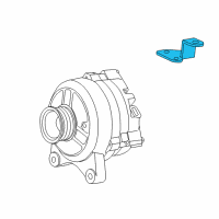 OEM Lincoln Alternator Bracket Diagram - XL1Z10153CA