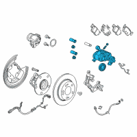 OEM 2020 Honda Insight Rear Caliper Sub-Assembly Diagram - 43018-TVA-A04