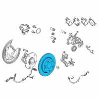 OEM Honda Accord Disk, Rear Brake Diagram - 42510-TVA-A00