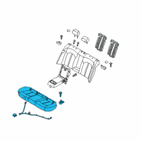 OEM 2019 Kia Optima Cushion Assembly-Rear Seat Diagram - 89100D4050HEC