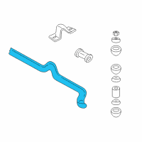 OEM 2003 Cadillac Seville Shaft-Front Stabilizer (30Mm) *White Diagram - 25640437