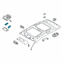 OEM 2022 Kia Niro Lens-Overhead CONSOL Diagram - 92806D9100