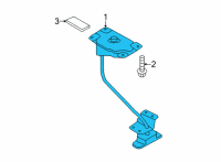 OEM Hyundai CARRIER ASSY-SPARE WHEEL Diagram - 62800-P2000