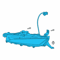 OEM Lexus RX350 Lamp Assembly, Fog, RH Diagram - 81210-48070