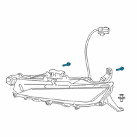 OEM Emblem Screw Diagram - 90167-A0021