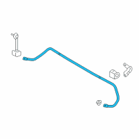 OEM 2014 Lincoln MKX Stabilizer Bar Diagram - DT4Z-5A772-A