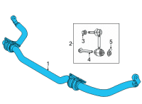 OEM Jeep Grand Cherokee L FRONT Diagram - 68458149AD