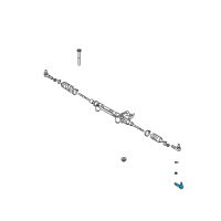 OEM 2007 Toyota 4Runner Outer Tie Rod Diagram - 45046-39505