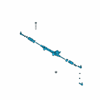 OEM Lexus GX470 Power Steering Rack Diagram - 44200-35061
