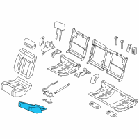 OEM 2013 Ford F-150 Seat Cushion Pad Diagram - AL3Z-1663840-B