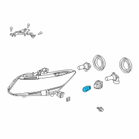 OEM 2012 Honda Civic Bulb (12V 28W/8W) Diagram - 34911-TR0-A01