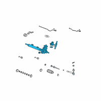 OEM 2007 Acura MDX Rack Assembly, Power Steering Diagram - 53601-STX-A01