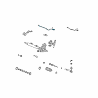 OEM 2008 Acura MDX Tube Assembly, Passenger Side Feed Diagram - 53670-STX-A01