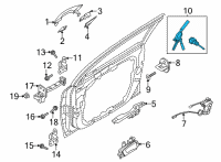 OEM Kia K5 Lock Key & Cylinder Set Diagram - 81905L2070