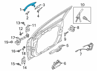 OEM Kia K5 Door Outside Handle Assembly Diagram - 82651L3200