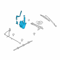 OEM 2011 Ford Escape Washer Reservoir Diagram - BL8Z-17618-B