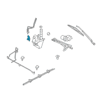 OEM 2007 Mercury Mariner Washer Pump Diagram - 8L8Z-17664-A