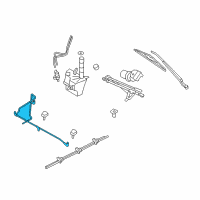 OEM 2010 Ford Escape Washer Hose Diagram - 8L8Z-17K605-A