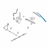 OEM 2010 Mercury Mariner Wiper Arm Diagram - 9L8Z-17527-A