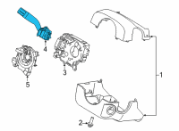 OEM 2021 Ford F-150 SWITCH ASY - DIRECTION INDICAT Diagram - ML3Z-13K359-AA