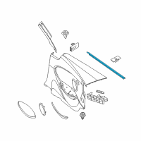 OEM 2006 BMW M6 Edge Protection, Side Window Rear Left Diagram - 51-37-7-025-577