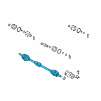 OEM Kia Forte Joint Assembly-Cv RH Diagram - 495001M310