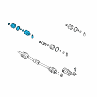 OEM 2012 Hyundai Elantra Joint Kit-Front Axle Differential Side RH Diagram - 49535-2L101