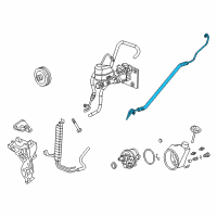 OEM 2001 GMC Sierra 2500 HD Pressure Hose Diagram - 15295841