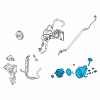 OEM Chevrolet Silverado 3500 HD Power Steering Pump Diagram - 20756715