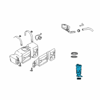 OEM 2009 Dodge Ram 3500 Fuel Pump Module/Level Unit Diagram - RL003468AB