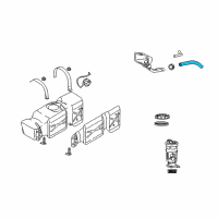 OEM 2007 Dodge Ram 1500 Hose-Fuel Filler Diagram - 52110306AB