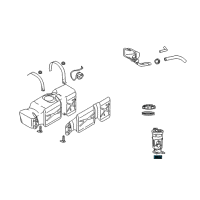 OEM 2001 Dodge Ram 2500 FILTR Pkg-Fuel Diagram - 5015581AB