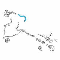 OEM 1997 Toyota Camry Reservoir Hose Diagram - 44348-06160