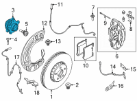 OEM BMW WHEEL HUB WITH BEARING, FRON Diagram - 31-20-6-864-570