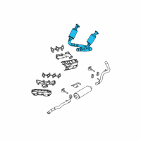 OEM 2005 Dodge Dakota Converter-Exhaust Diagram - 52013550AB