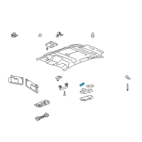 OEM 2015 Lincoln MKX Dome Lamp Bulb Diagram - 7L7Z-13466-A