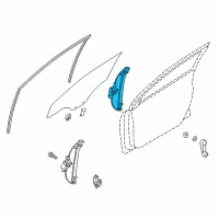 OEM 2012 Hyundai Accent Front Driver Side Door Window Regulator Diagram - 82401-1R000