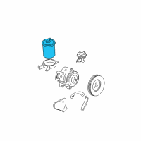 OEM GMC Jimmy Canister, Evap Emission Diagram - 17113148