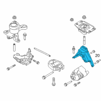 OEM 2013 Ford Fusion Mount Bracket Diagram - DS7Z-7M125-C