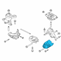 OEM 2013 Ford Fusion Support Bracket Diagram - DS7Z-6E042-A