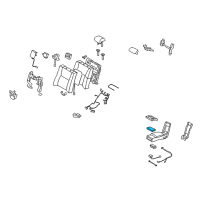 OEM 2009 Lexus LS600h Switch, Rear Power Seat Diagram - 84923-50120