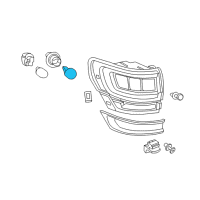 OEM 2019 Jeep Grand Cherokee Bulb Diagram - L003157KRD