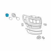 OEM 2015 Jeep Grand Cherokee Socket-Stop And Tail Lamp Diagram - 68219817AA