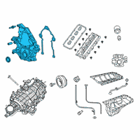 OEM Jeep Cover-Timing Case Diagram - 53022195AM