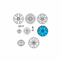 OEM 2004 Toyota Avalon Wheel, Alloy Diagram - 42611-AC040