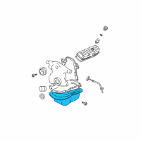 OEM 2005 Pontiac Bonneville Oil Pan Diagram - 12587389